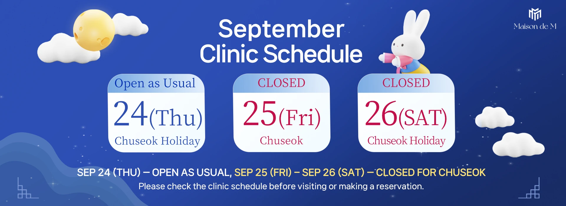 September schedule banner img